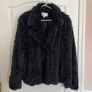 xhilaration Black Fur Jacket